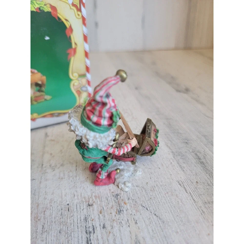 Enesco Mayor mistletoe elf airplane North Pole Village accessory vintage